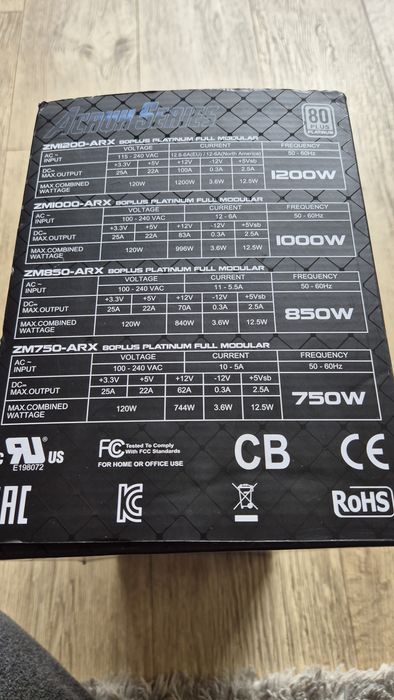 Захранване 850W - ZalmaN ZM850-ARX Acux series