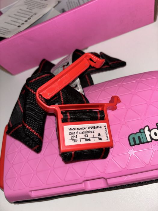 Inaltator scaun auto Mifold Grab and Go Booster, Roz