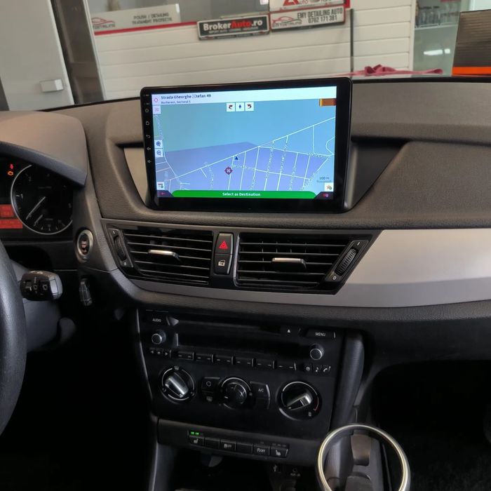 Navigatie Android BMW X1 E84 2009-2012 Waze YouTube GPS BT USB