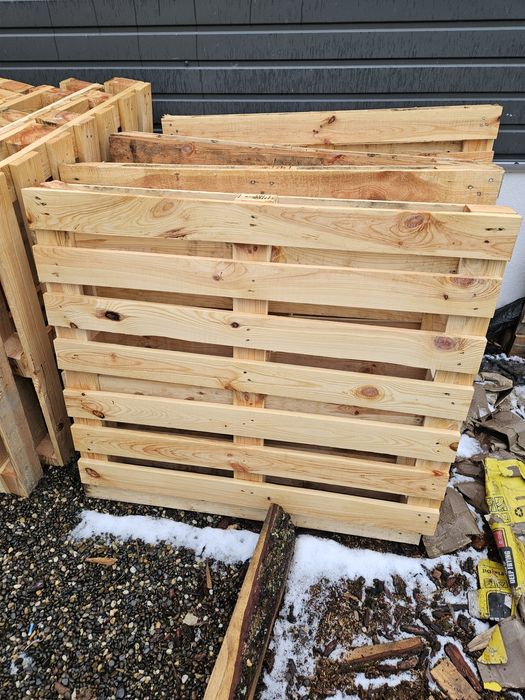 Paleti tip europaleti 120x80  folosiți o singură dată.