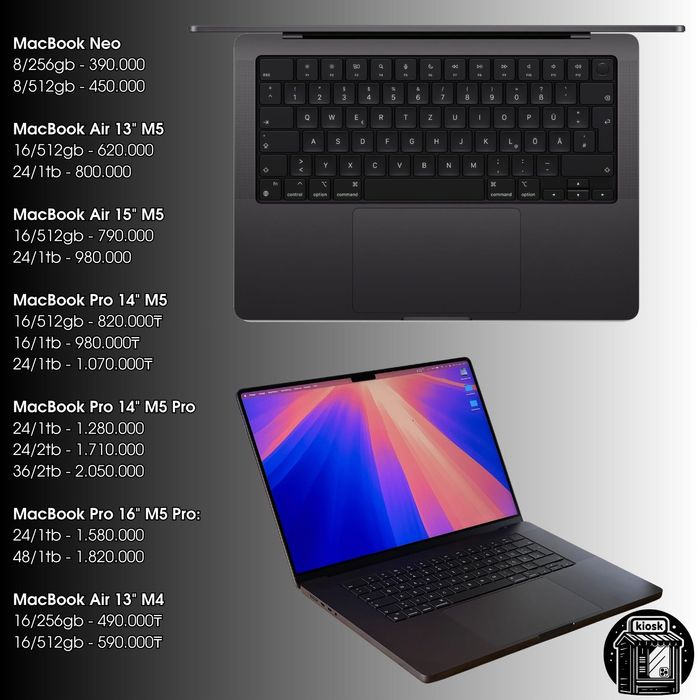 Apple MacBook NEO / AIR  / PRO M4 M5