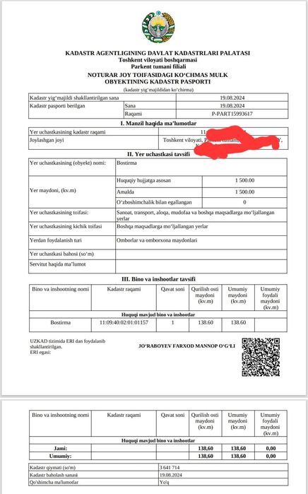 Прадажа земля Кумушкон