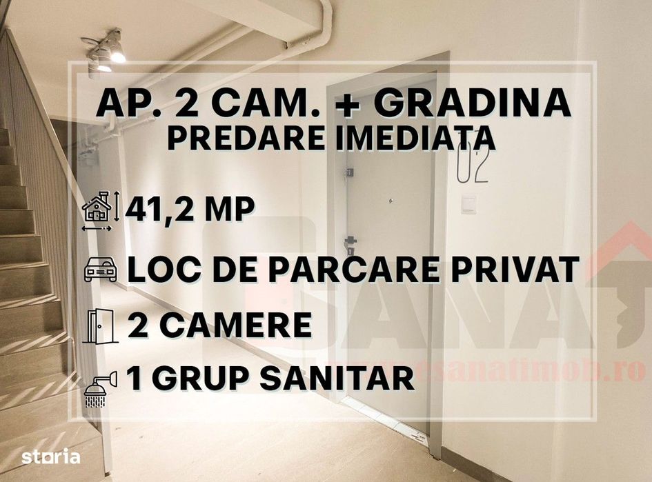 Ap. 2 cam. | NOU | Gradina | Predare Imediata | DEZVOLTATOR |VIDEO