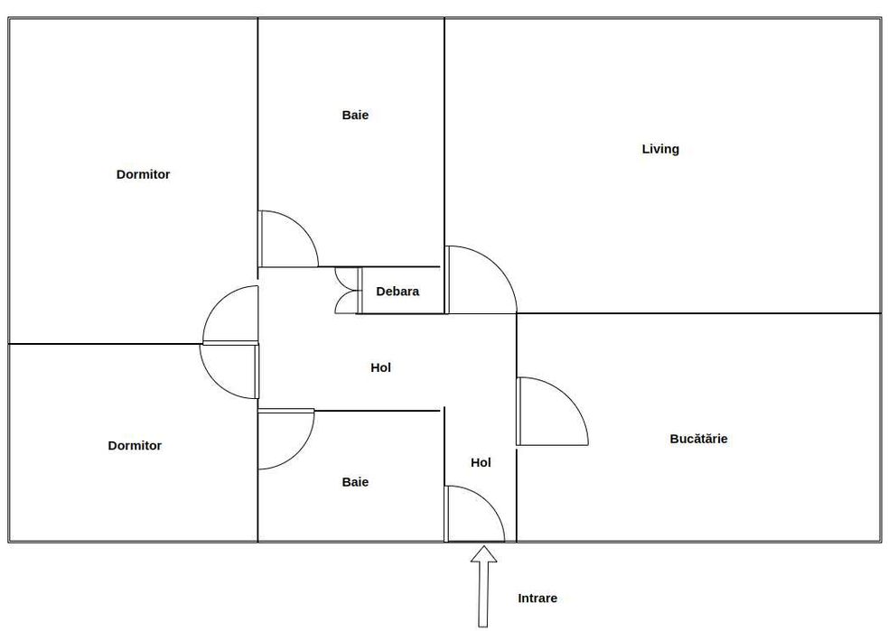 Apartament decomandat 3 camere parter, zona Profi Turnisor