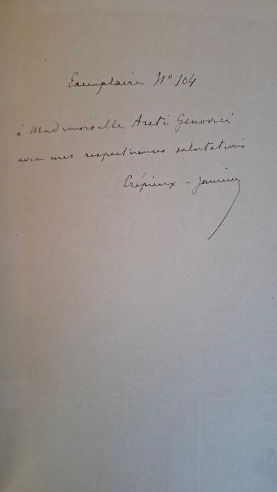 ABC de la graphologie - J. Crepieux-Jamin (2 vol, 1929). Cu dedicatie si autograf. In limba franceza (grafologie)