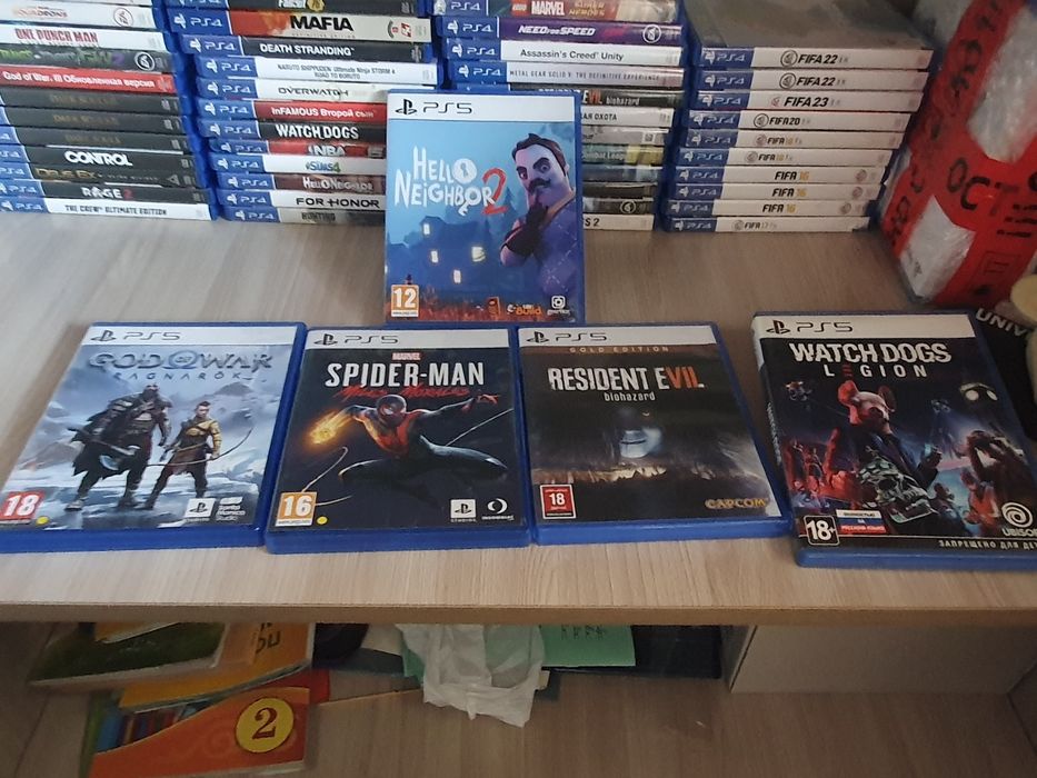 Диски с играми на Sony playstation 4