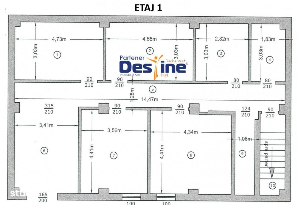 Podu de Fier - Spatiu comercial  D+P+1+M 500 mp UTILI