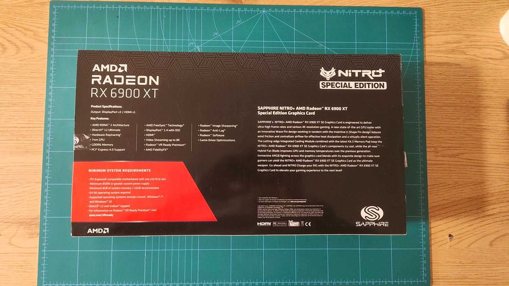 Продавам: видео карта AMD Radeon RX 6900XT 16GB Sapphire Nitro + Special Edition