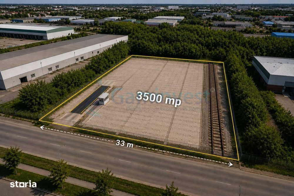 Teren cu platforma betonata,Oradea, Calea Borsului,Gaminvest, A2730B