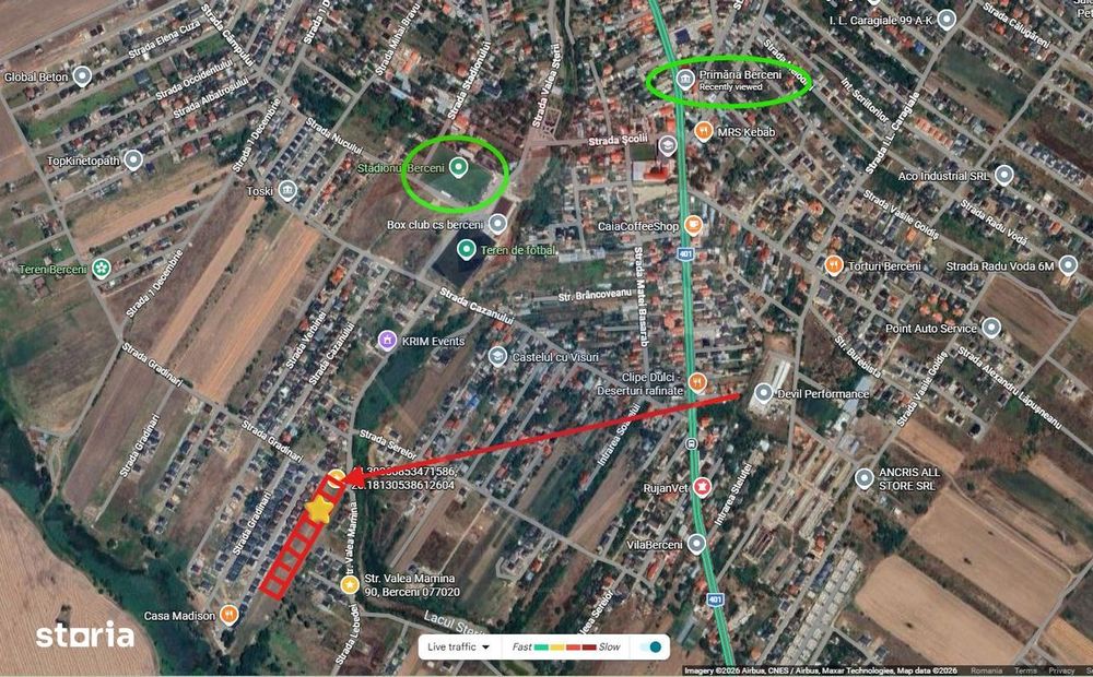 Teren 319mp cu AC Berceni / Mamina