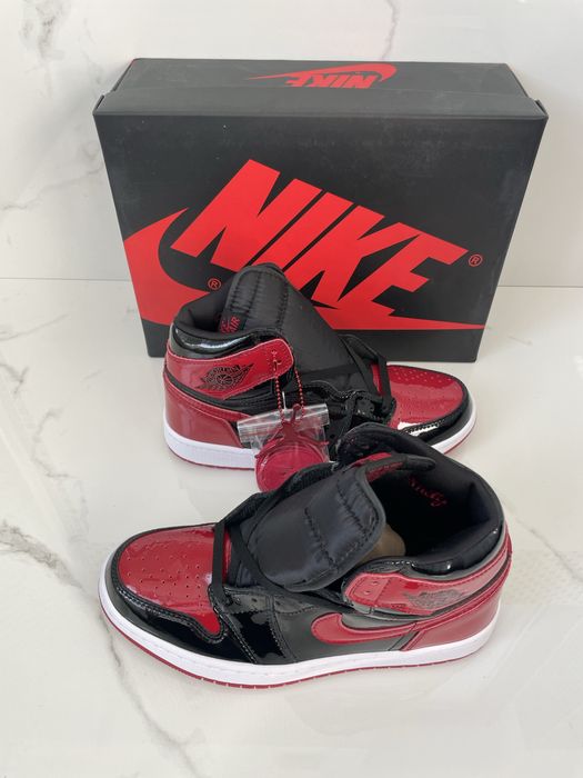 Air Jordan 1 Retro High Patent Bred Full Box Verificare Colet Marimi 35,5-45