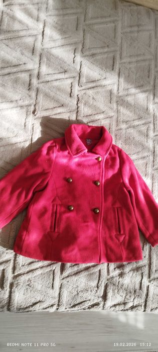 Чисто ново палто ZARA - Наситено розово / Циклама