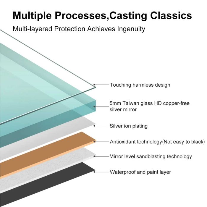 LED ЛЕД огледало Щутгарт 100×70 Музика Блутут