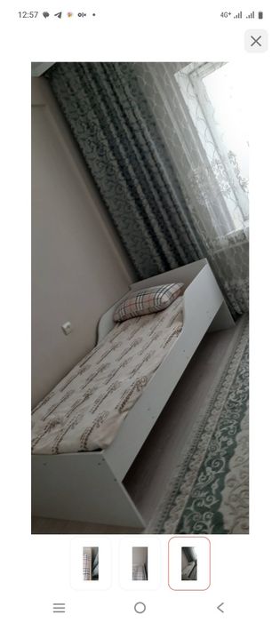 Кровать Мебель Азии Пират, 80x200 см, бежевый