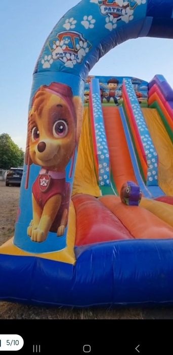 Надуваем замък,батут