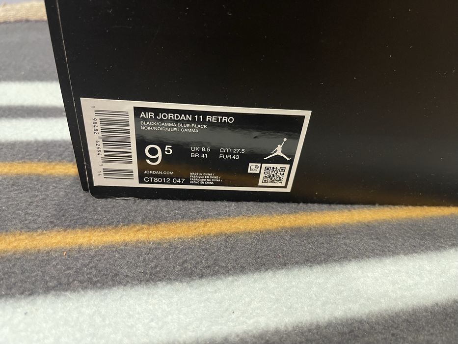 43 Маратонки Nike Air Jordan 11 Retro Gamma Blue LeBron Kobe Adidas