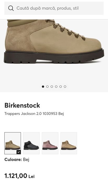 Birkenstock Trappers Jackson 2.0 piele 
Ghete dama Jackson 2.0, piele, Maro taupe