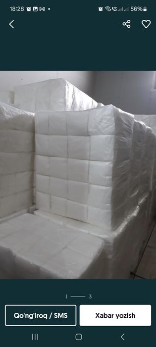 Одноразовые Салфетки Белого Цвета,80 шт в упаковке,40 упаковек в Мешке