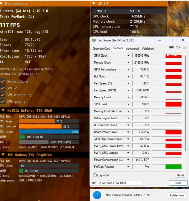 Продам PNY RTX 4060 dual
