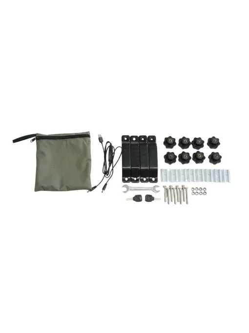 Cort de acoperiș auto CampTalk Silence M pentru 2-3 persoane, 160x210 cm, 58 kg, carcasă rezistentă din ABS, compatibil autovehicule mici, SUV și 4x4