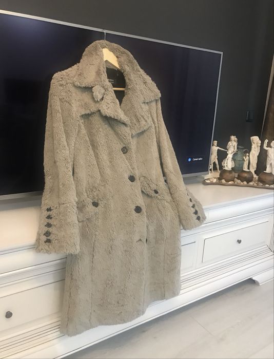 Palton cu efect de blana Caludia Strater