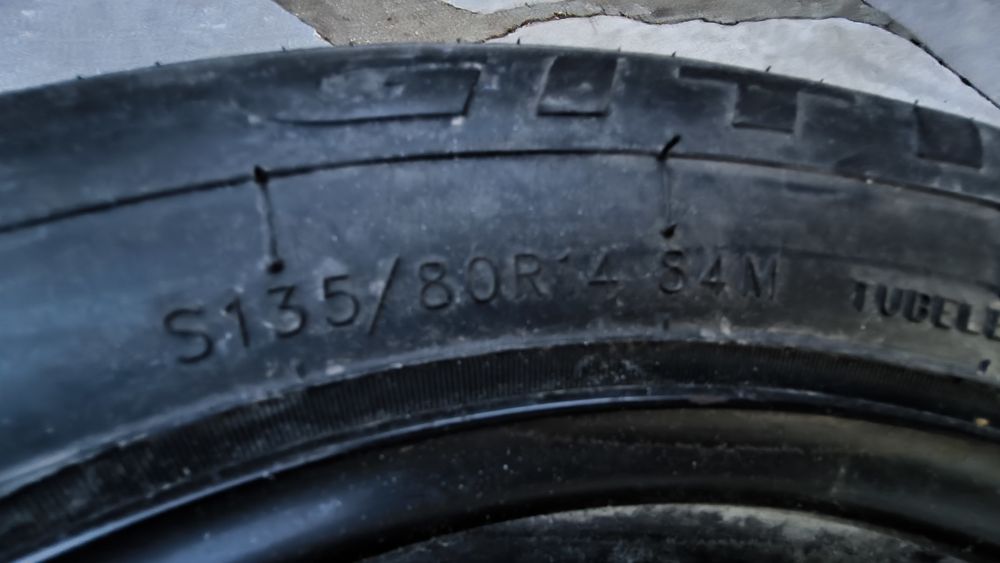 Нова Резервна гума патерица за Alfa Romeo, Citroen, Fiat, Ford, Lancia