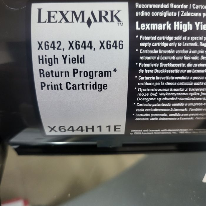 Lexmark toner negru Original Lexmark X644H11E , Lexmark 64016HE