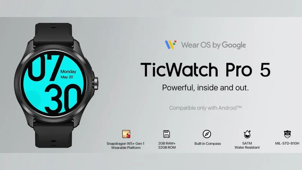 Смарт часовник Ticwatch pro 5