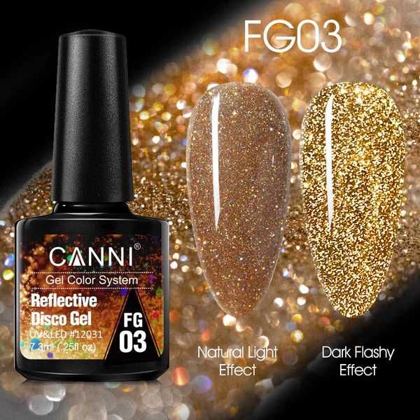 CANNI Reflective Disco Gel / диско гел лак