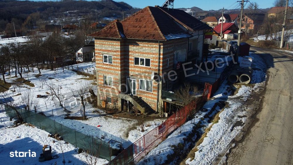 Casă + spațiu comercial + lac de pește, de vânzare ( Vernești/Arges )