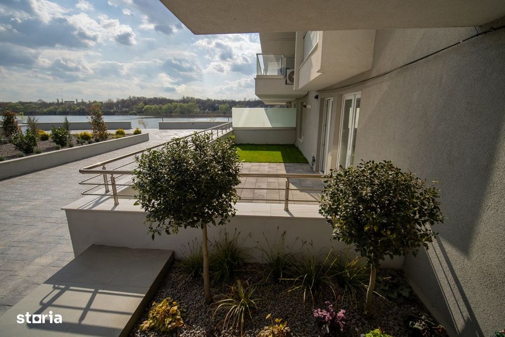 Apartament 2 camere-gradina-Lebăda Lake Residence+1 parcare suprateran