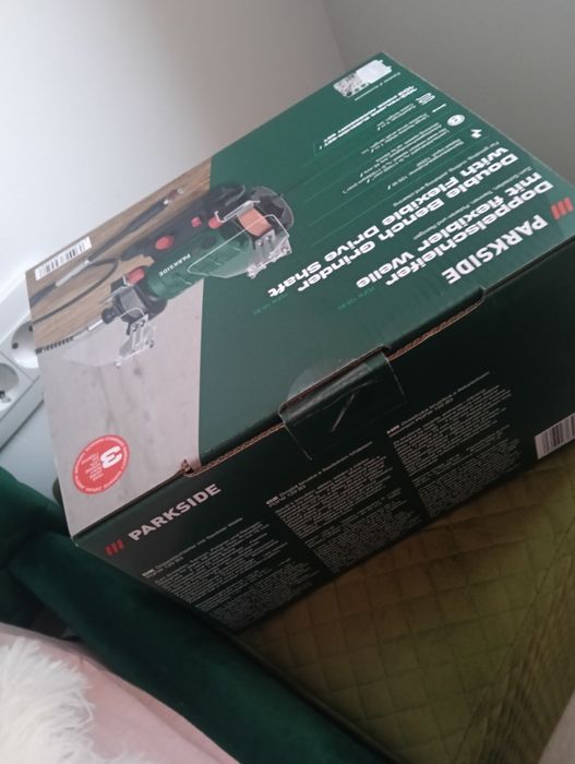 Polizor dublu cu arbore flexibil parkside