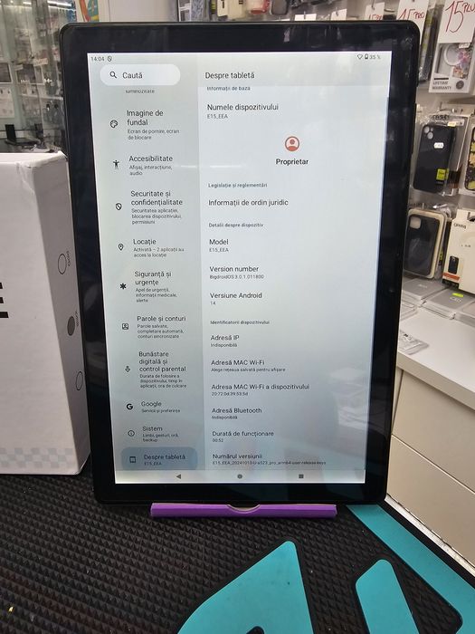 Tableta Deertime E15, 3/128 GB, Noua, Garanție