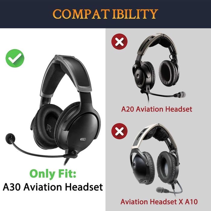 SOULWIT Комплект за смяна на Bose A30 Aviation Headset