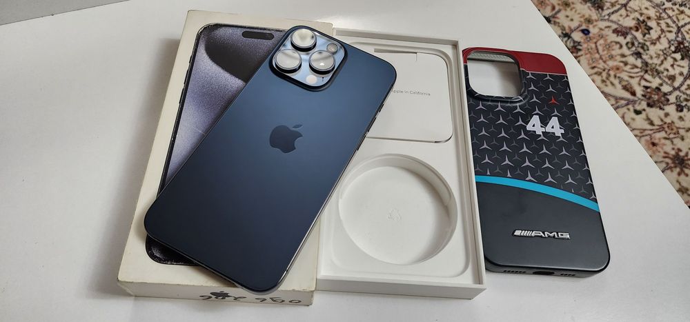 iPhone 15 Pro Max SIM+ESEM 256ГБ Идеал Blue Titanium