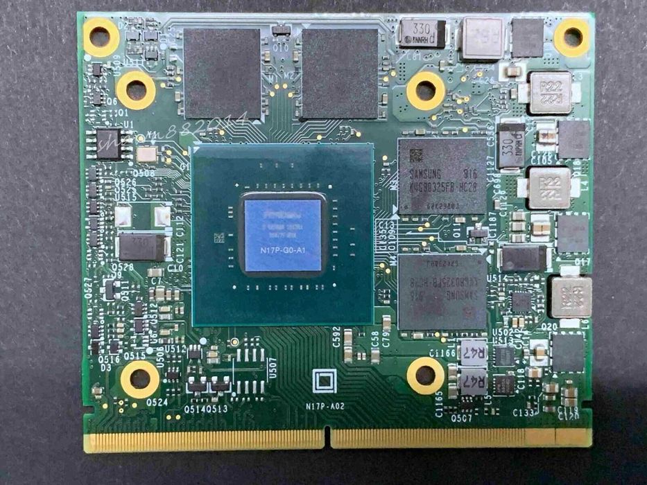 Комплект видео карти за мобилни компютри тип MXM 3А и MXM 3B