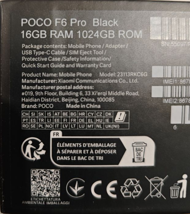 Poco f6 pro 1 tb