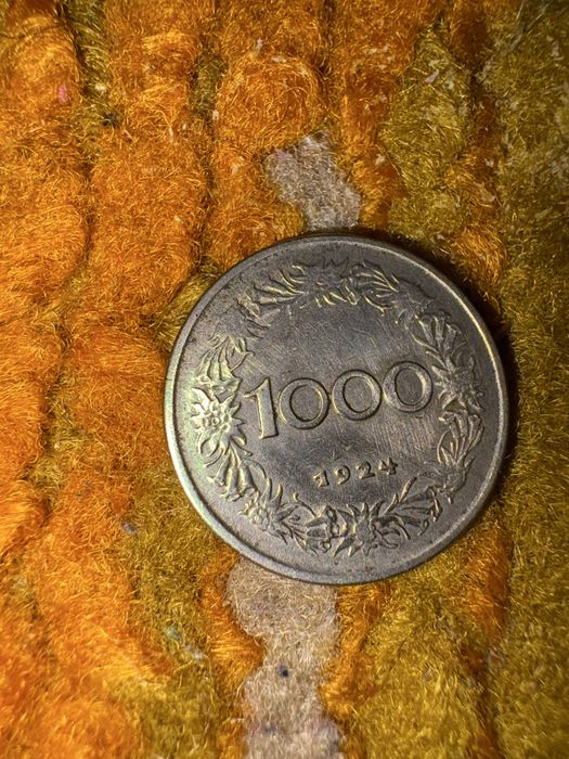 Monedă argint Austria – 1000 Kronen 1924 – Republik Oesterreich