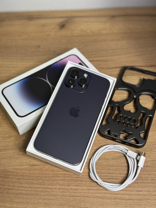 iPhone 14 Pro Max 93% Deep Purple Full box 128 GB ca nou