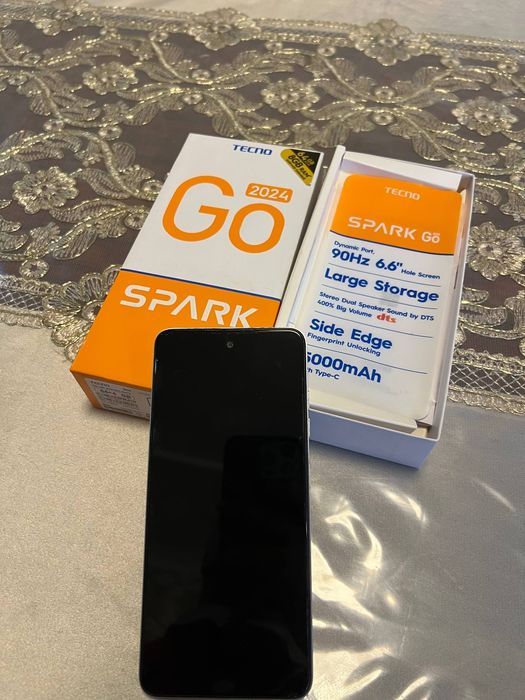 Tecno Spark Go 2024, holati ideal, doʻkondan arzon narxda