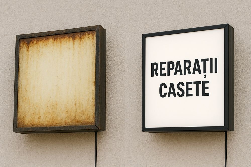 Reparatii-Reconditionari casete luminoase 
1. Reparații & recondiționă