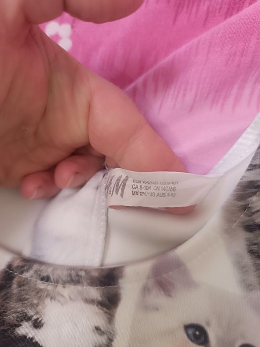 Rochiță cu pisicuțe H&M , mărimea 134 cm