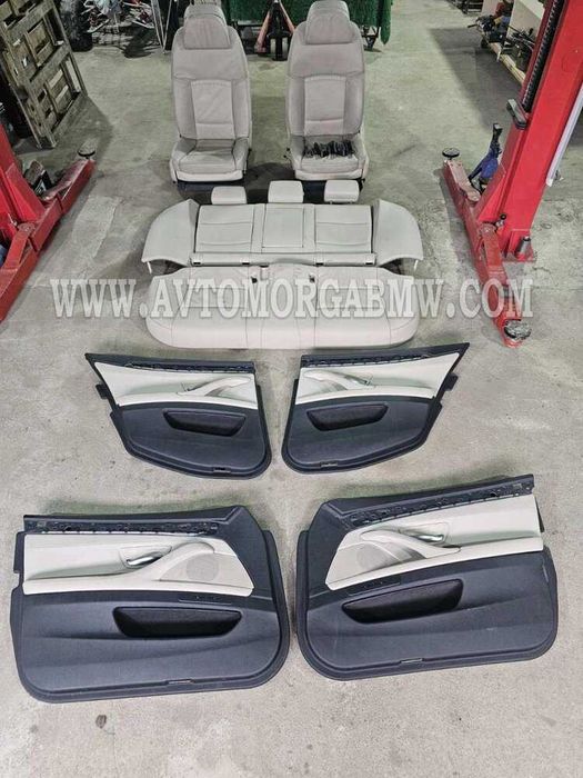 БМВ Ф10 5 серия Бежов комфортен рекаро салон на части БМВ BMW F10