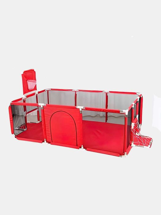 Детский манеж, игровая зона, с кольцом и воротами, с 30 шариками