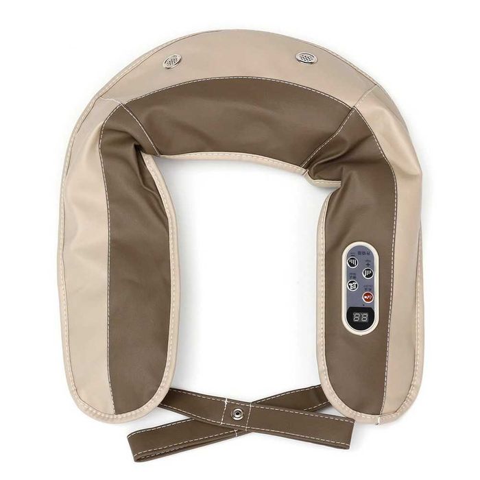 Массажер ударный с подогревом  для шеи,  плеч и спины . Супер мощный!!