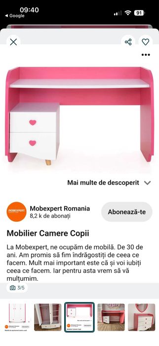 Dormitor complet fetite