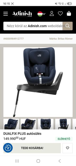 Scaun auto bebe 4 luni - 4 ani in stare impecabila isofix