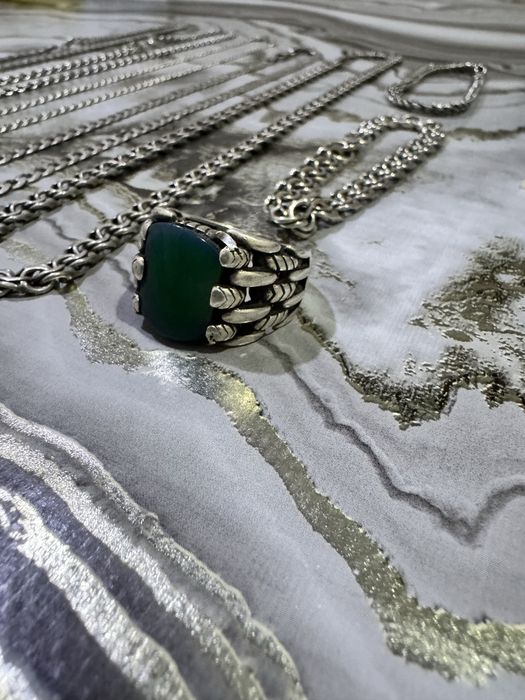 Серебро 925 проба цепочка браслет перстень kumush 925proba zanjir uzuk