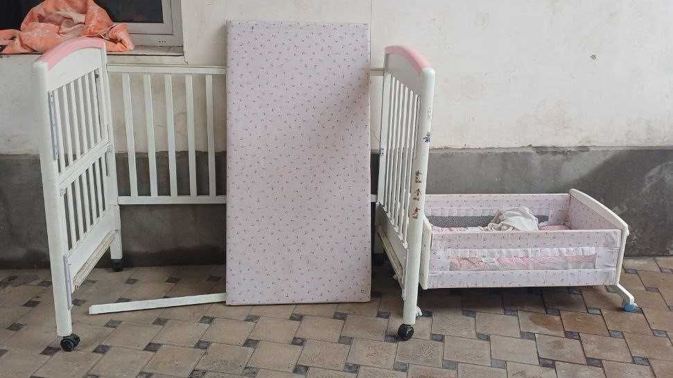 Детский кровать с люлькой