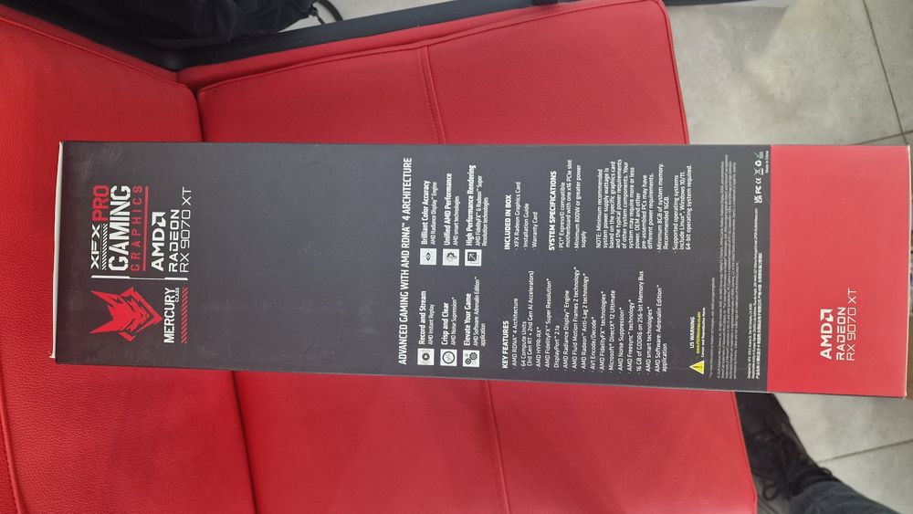 Placa video  RX 9070 XT XFX Mercury (MERC 310) - 16GB VRAM - Garantie